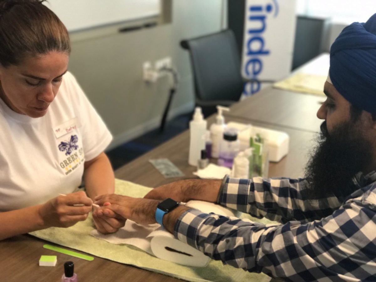 In office services with the best manicure in NYC Green Spa on the Go